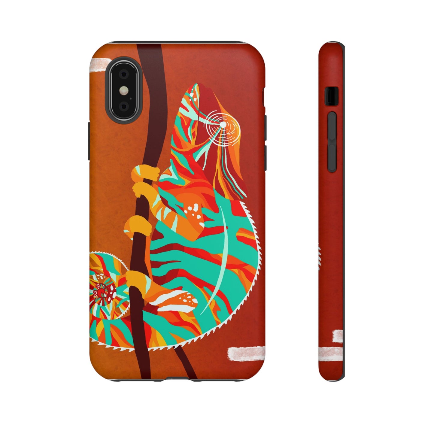 Chameleon Phone Case - Vibrant Artistic Design, Tough Cases for Animal Lovers, Unique Gift, Eco-Friendly Protection