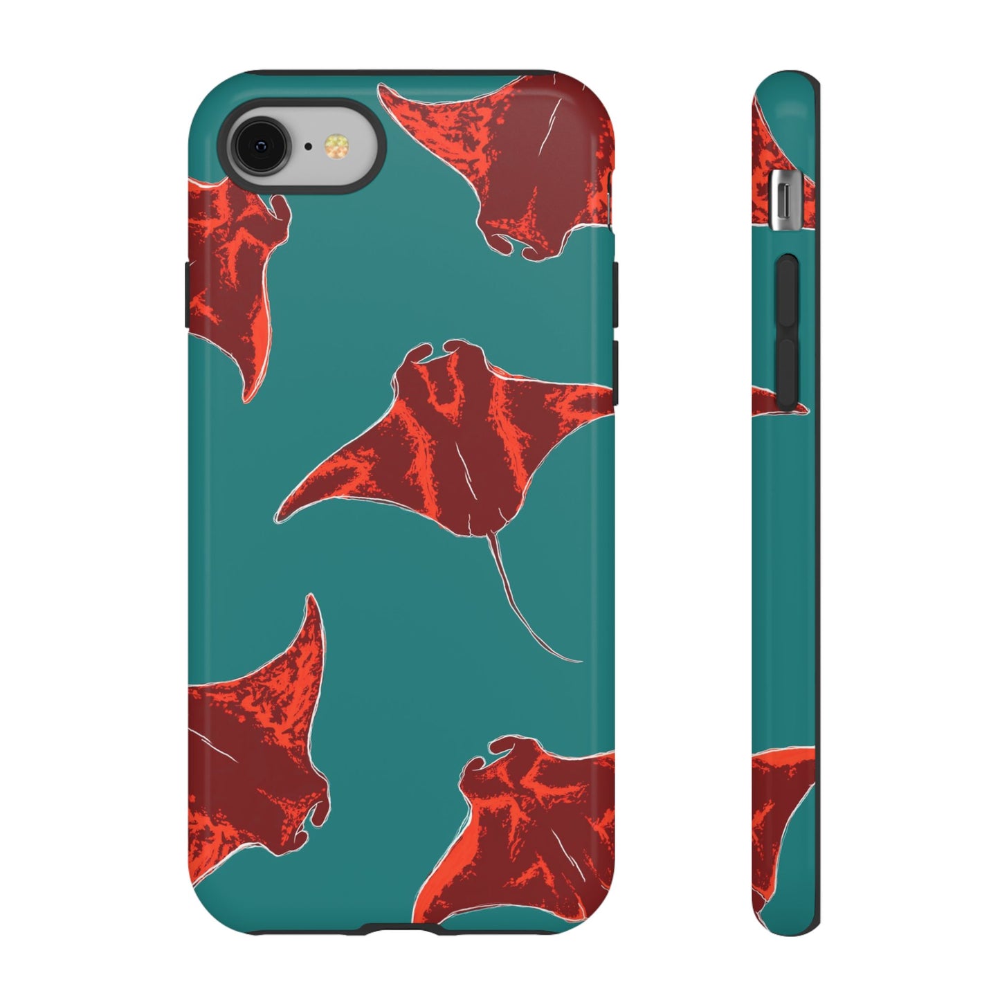Manta Ray Phone Case, Tropical Phone Cover, Ocean Vibe Accessories, Summer Gift Idea, Marine Animal Merchandise