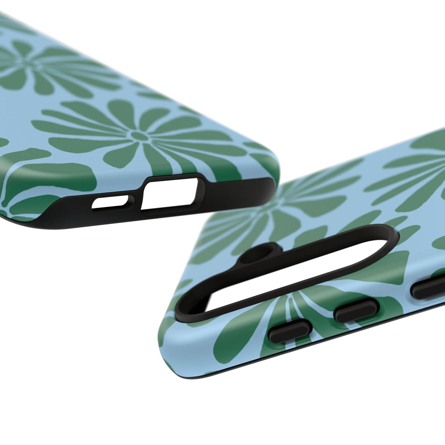 Stylish iPhone Case, Floral Phone Cover, Tough Phone Cases, Green Daisy Design, Unique Gift for Her, Spring Accessories