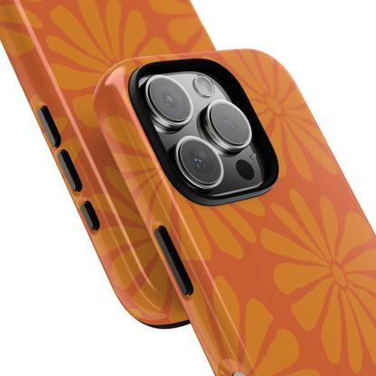 Stylish iPhone Case, Floral Phone Cover, Tough Phone Cases, Green Daisy Design, Unique Gift for Her, Spring Accessories