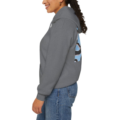 Zen Frog Octopus Unisex Heavy Blend Hooded Sweatshirt, Cozy Graphic Hoodie, Gift for Ocean Lovers, Unique Casual Wear, Relaxed Style