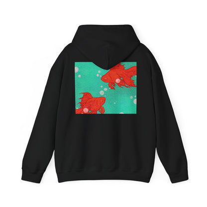 Colorful Goldfish Hoodie, Unisex Sweatshirt, Cozy Everyday Wear, Perfect for Gifts, Fun Fashion for Animal Lovers, Vibrant Pullover