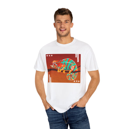 Vibrant Chameleon T-Shirt | Eco-friendly Fashion Tee, Unisex Graphic Tee, Animal Lover Shirt, Gift for Nature Enthusiasts