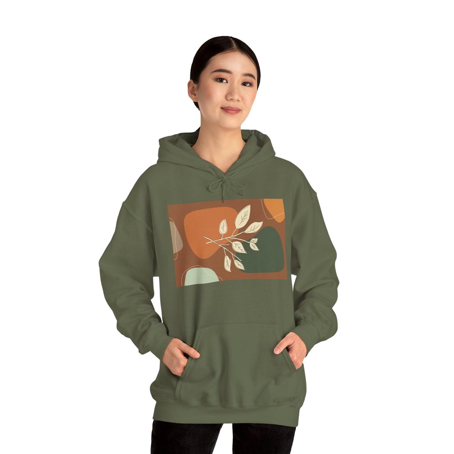 Botanical Design Unisex Hoodie, Cozy Sweatshirt for Nature Lovers, Gift for Friends, Autumn Fashion, Comfortable Casual Wear