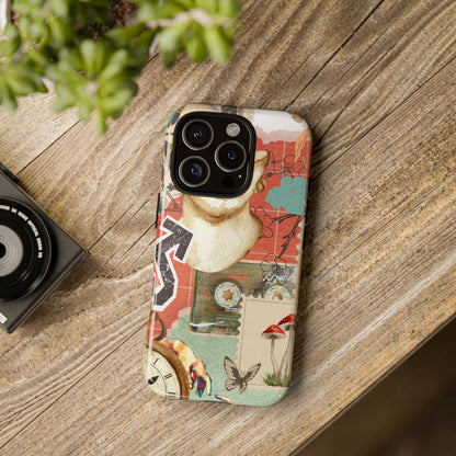 Artistic iPhone Case, Tough Cases with Vintage Design, Unique Phone Cover, Gift for Art Lovers, Protective Case for All Occasions, Vintage Collage Art