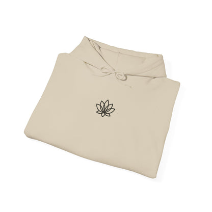 Lotus Design Hooded Sweatshirt, Unisex Hoodie, Cozy Fashion, Yoga Gift, Spiritual Apparel, Meditation Wear, Gift for Him, Gift for Her, Fall Crewneck, Autumn Vibes