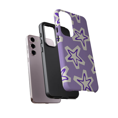Starry Pattern Phone Case, Cute Star Design, Tough Phone Cover, Gifts for Her, Stylish Phone Accessory
