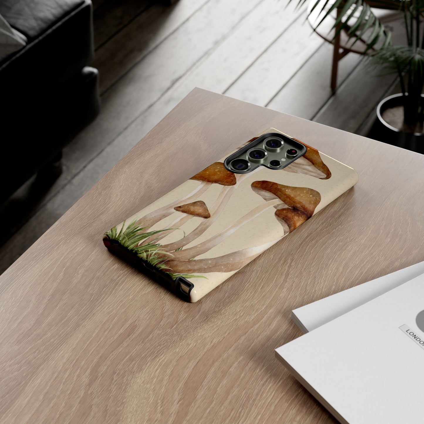Mushroom Phone Case - Nature Lover, Eco-Friendly Gift, Cute Cell Phone Cover, Aesthetic Tech Accessory, Unique Fall Decor, Artsy Phone Cases, Cute, Gift for Her, Nature-inspired Designs, Durable Cases