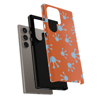 Frog Print Phone Case - Tough Cases, Orange Frog Design, Unique Gift, Fun Accessories, Vibrant Phone Cases, Cool Cases