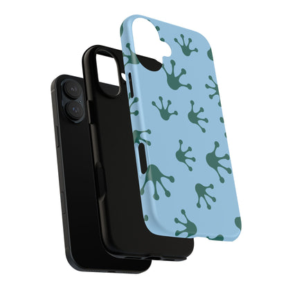 Frog Pattern Phone Case, Tough Cases for Nature Lovers, Unique Gift for Kids, Eco-Friendly Accessories, Stylish Cell Phone Cover, Cute Frog Print Pattern, Artsy Phone Cases