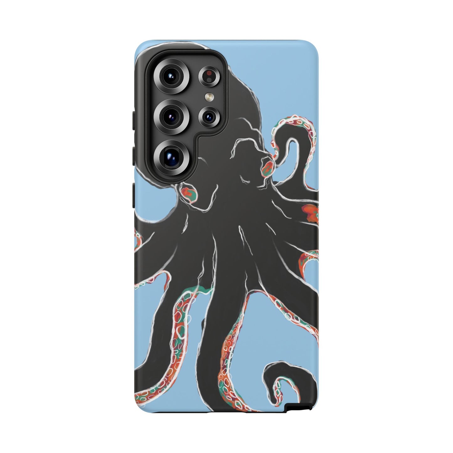 Octopus Tough Phone Case, Sea Creature Design, Ocean Lover Gift, Unique Phone Cover, Underwater Artwork
