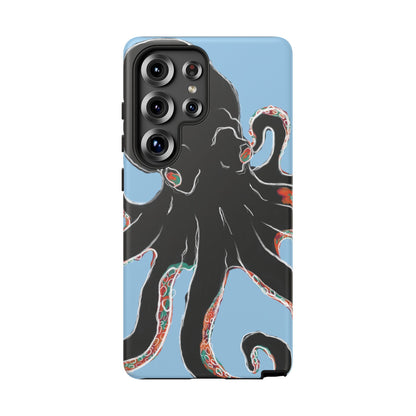 Octopus Tough Phone Case, Sea Creature Design, Ocean Lover Gift, Unique Phone Cover, Underwater Artwork