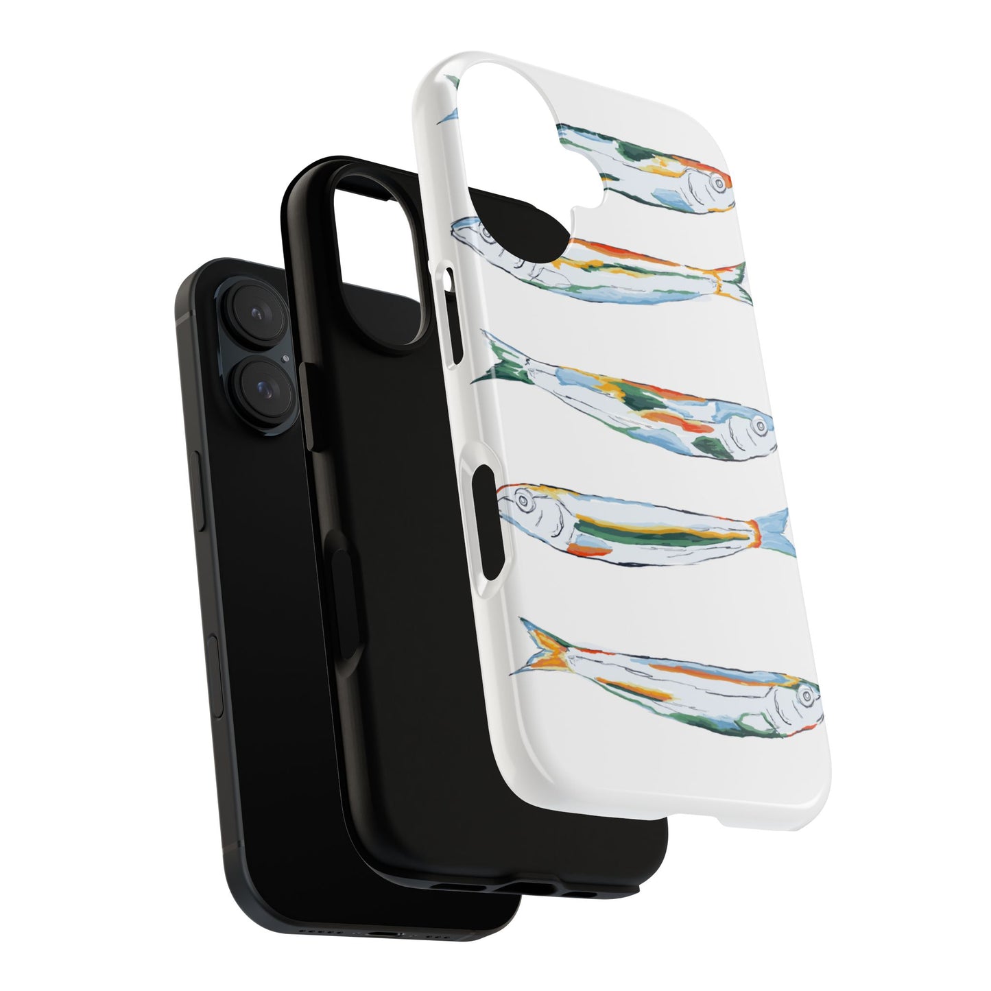 Tough Cases – Artistic Fish Design Phone Case, Unique Gift for Aquatic Lovers, Perfect for Birthdays, Holidays, and Everyday Use, Quirky Cases, Fun Phone Cases