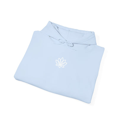 Lotus Flower Unisex Hoodie: Cozy Sweatshirt, Gift for Yoga Lovers, Meditation Apparel, Casual Streetwear, Nature-Inspired Wear, Artsy Collage, Cool Crewnecks