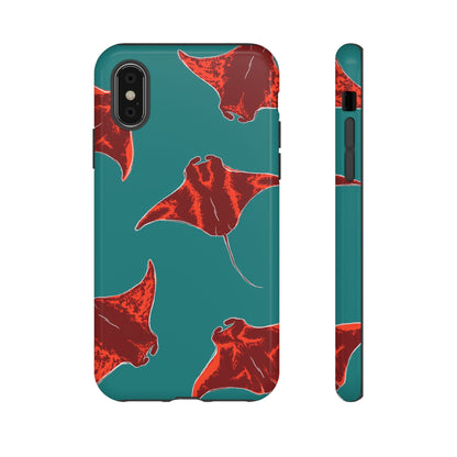 Manta Ray Phone Case, Tropical Phone Cover, Ocean Vibe Accessories, Summer Gift Idea, Marine Animal Merchandise