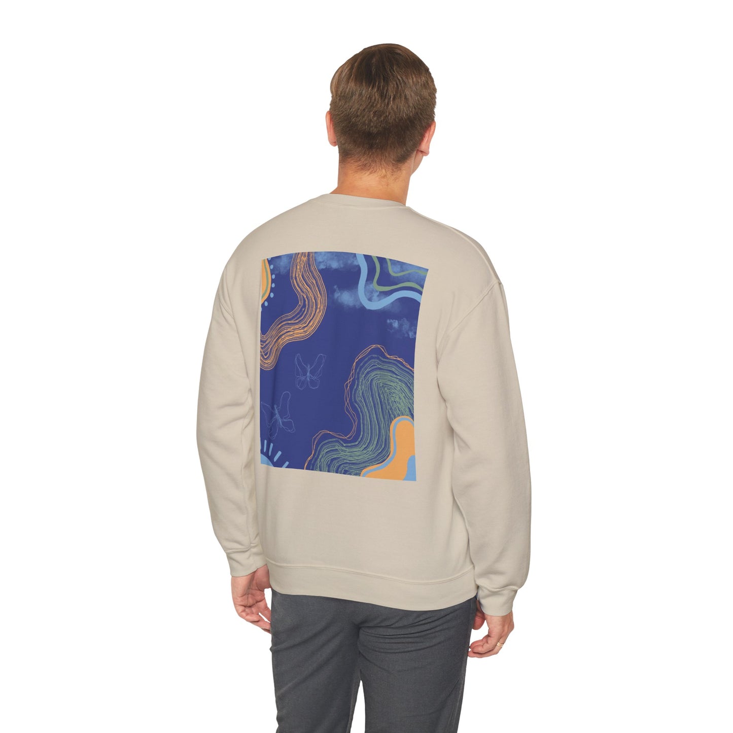 Vibrant Unisex Crewneck Sweatshirt, Cozy Sweatshirt for All Seasons, Casual Wear, Art-Inspired Gift, Spring Fashion, Unisex Apparel