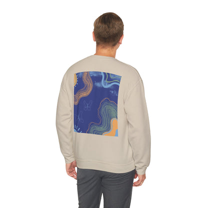 Vibrant Unisex Crewneck Sweatshirt, Cozy Sweatshirt for All Seasons, Casual Wear, Art-Inspired Gift, Spring Fashion, Unisex Apparel