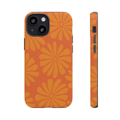 Stylish iPhone Case, Floral Phone Cover, Tough Phone Cases, Green Daisy Design, Unique Gift for Her, Spring Accessories