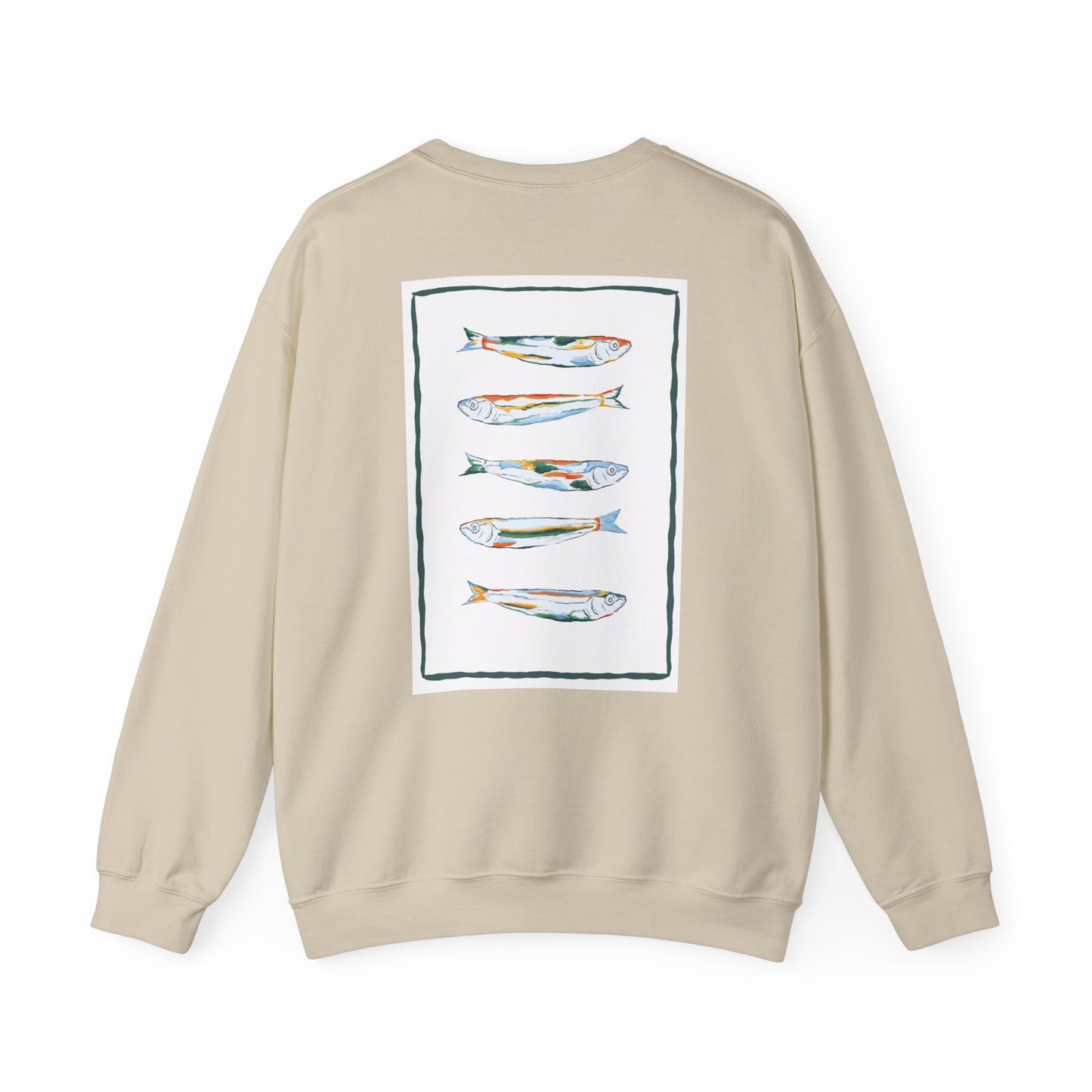 Funky Fish Crewneck Sweatshirt - Zen Frog Cozy & Calm Vibes for All, Perfect Gift for Nature Lovers, Relaxation, and Casual Wear