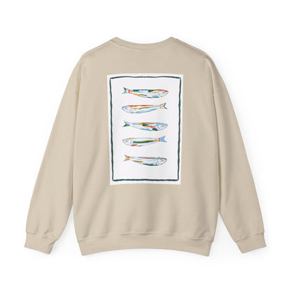 Funky Fish Crewneck Sweatshirt - Zen Frog Cozy & Calm Vibes for All, Perfect Gift for Nature Lovers, Relaxation, and Casual Wear