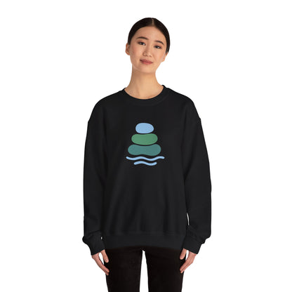 Serene Balance Crewneck Sweatshirt, Cozy Layering Piece, Casual Everyday Wear, Ideal for Relaxation, Gift for Mindfulness Enthusiasts