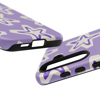 Starry Pattern Phone Case, Cute Star Design, Tough Phone Cover, Gifts for Her, Stylish Phone Accessory