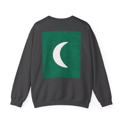 Zen Frog Crewneck Sweatshirt | Cozy Unisex Pullover for Relaxation, Ideal Gift for Nature Lovers, Perfect for Lounging and Casual Outings, Moon, Gift for Him, Gift for Her