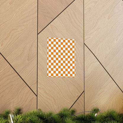 Matte Vertical Checkered Posters, Home Decor, Wall Art, Room Decor, Gift for Her, Modern Aesthetic, Art Print