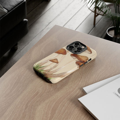 Mushroom Phone Case - Nature Lover, Eco-Friendly Gift, Cute Cell Phone Cover, Aesthetic Tech Accessory, Unique Fall Decor, Artsy Phone Cases, Cute, Gift for Her, Nature-inspired Designs, Durable Cases