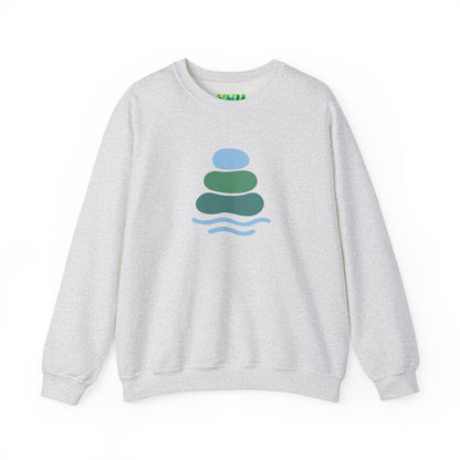 Serene Balance Crewneck Sweatshirt, Cozy Layering Piece, Casual Everyday Wear, Ideal for Relaxation, Gift for Mindfulness Enthusiasts