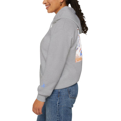 Artistic Unisex Hooded Sweatshirt - Cozy Streetwear for Comfort, Gift for Art Lovers, Perfect for Fall, Casual Style