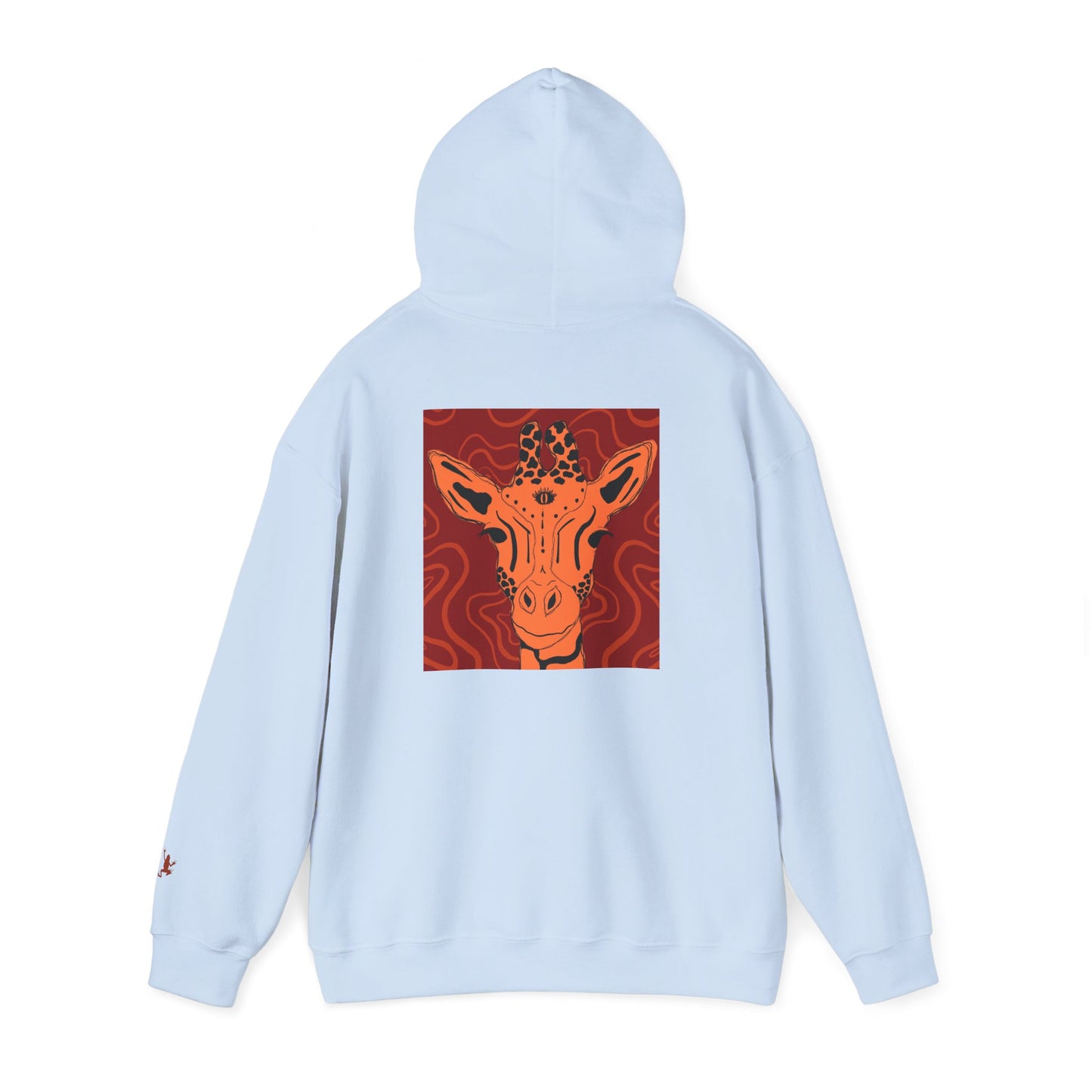 Artistic Giraffe Hoodie - Cozy Unisex Sweatshirt for Animal Lovers, Unique Gift for Birthdays, Holidays, & Casual Wear