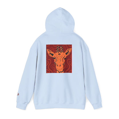 Artistic Giraffe Hoodie - Cozy Unisex Sweatshirt for Animal Lovers, Unique Gift for Birthdays, Holidays, & Casual Wear