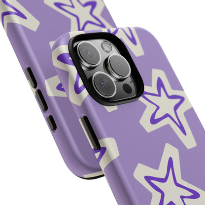 Starry Pattern Phone Case, Cute Star Design, Tough Phone Cover, Gifts for Her, Stylish Phone Accessory