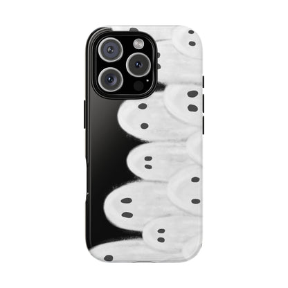 Painted Ghosts Phone Case | Ghostly Tough Phone Case for Spooky Style, Halloween Gift, Phone Cover, Ghost Theme, Unique Accessory, Spooky Season, Viral Painted Ghosts Inspired Design