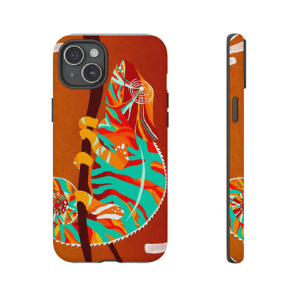 Chameleon Phone Case - Vibrant Artistic Design, Tough Cases for Animal Lovers, Unique Gift, Eco-Friendly Protection