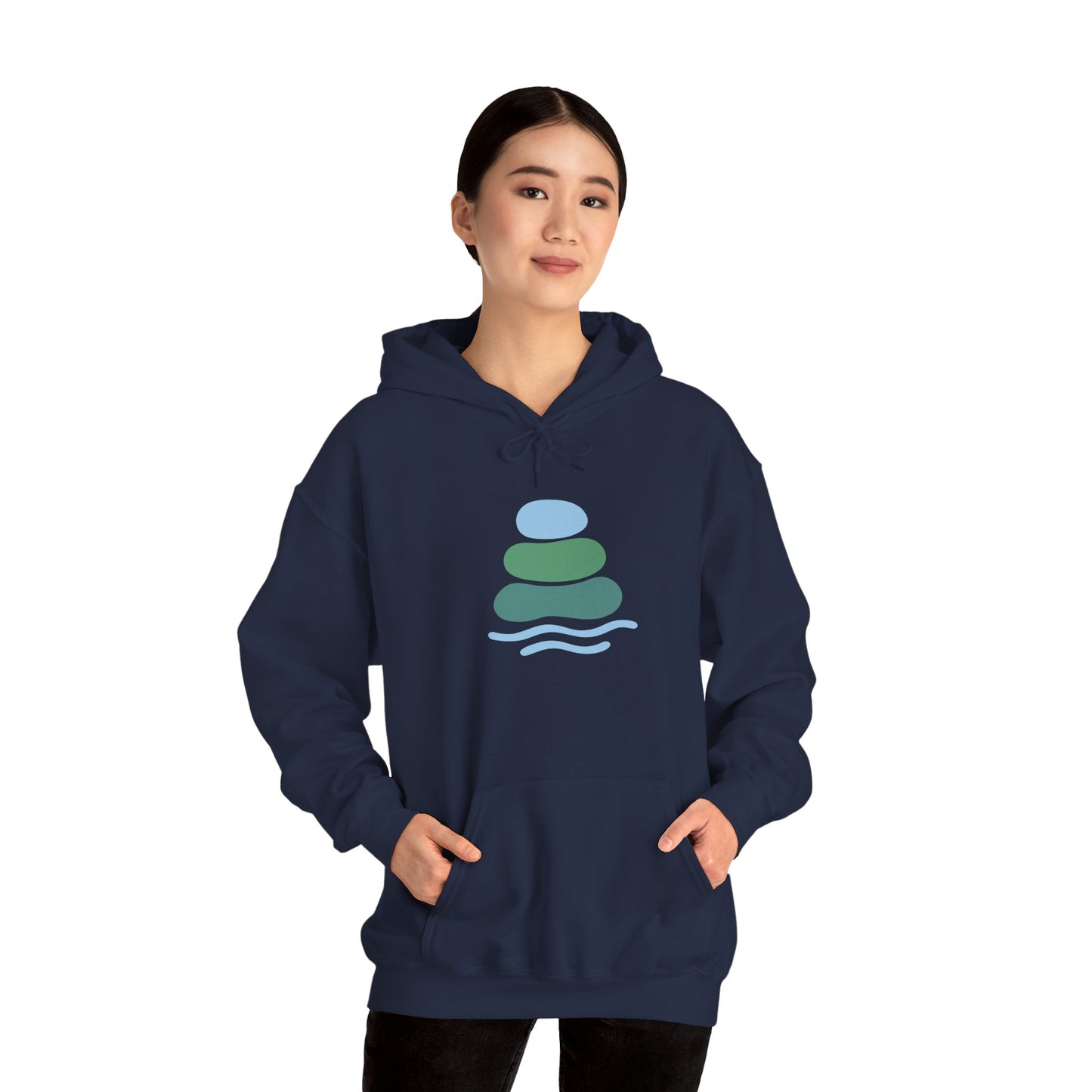 Zen-Inspired Unisex Hooded Sweatshirt, Relaxing Sweatshirt, Comfortable Hoodie, Gift for Meditation Lovers, Cozy Outerwear for All Occasions