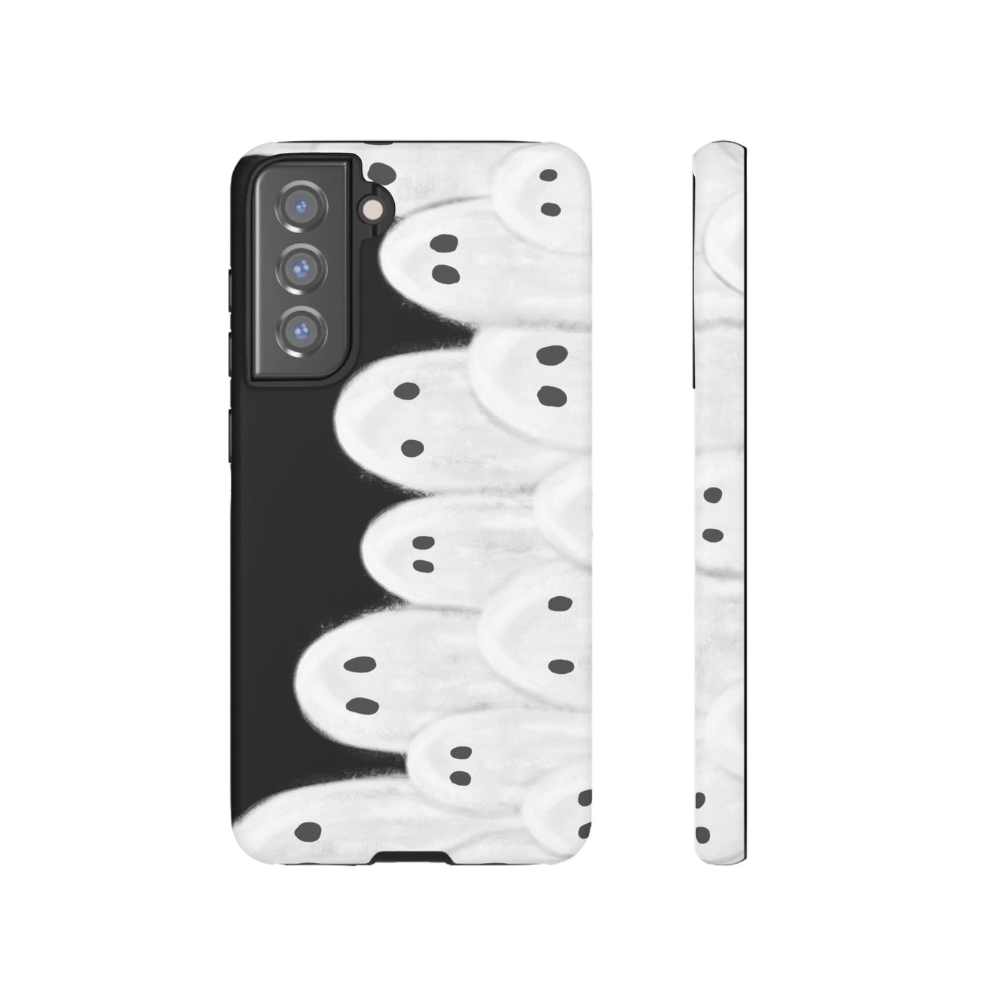 Painted Ghosts Phone Case | Ghostly Tough Phone Case for Spooky Style, Halloween Gift, Phone Cover, Ghost Theme, Unique Accessory, Spooky Season, Viral Painted Ghosts Inspired Design