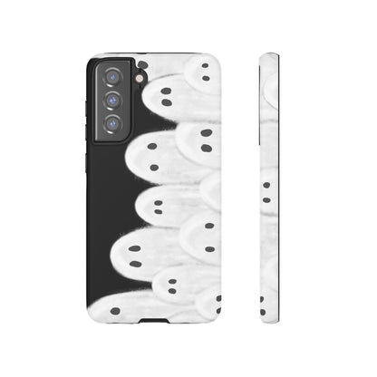 Painted Ghosts Phone Case | Ghostly Tough Phone Case for Spooky Style, Halloween Gift, Phone Cover, Ghost Theme, Unique Accessory, Spooky Season, Viral Painted Ghosts Inspired Design