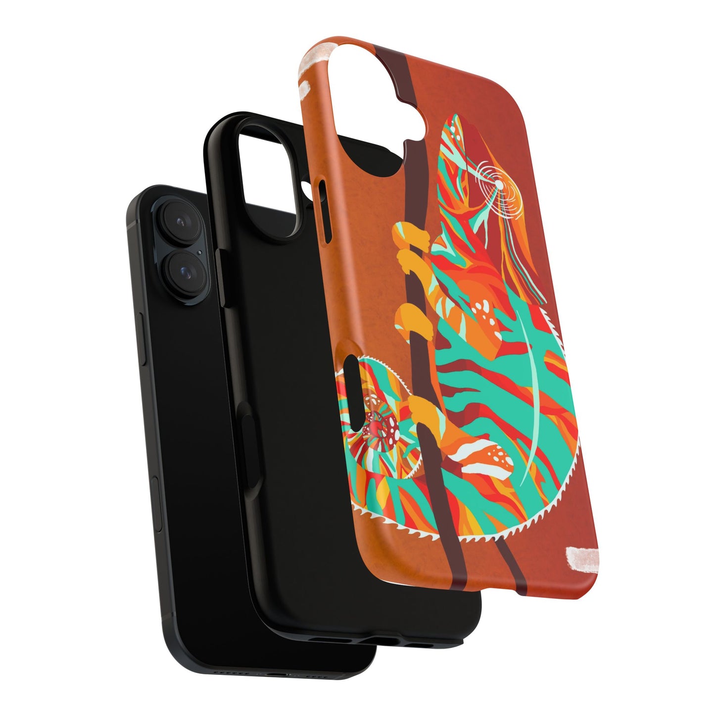 Chameleon Phone Case - Vibrant Artistic Design, Tough Cases for Animal Lovers, Unique Gift, Eco-Friendly Protection