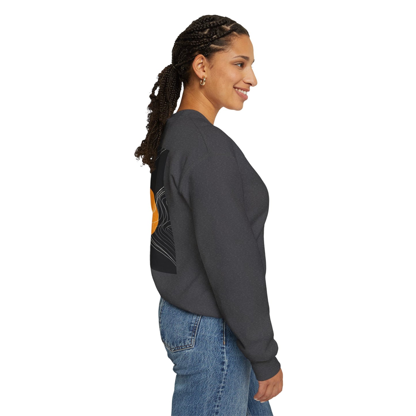 Sunset Wave Unisex Heavy Blend™ Crewneck Sweatshirt | Cozy, Relaxed, Casual Wear, Gift for Her, Gift for Him, Yoga, Meditation