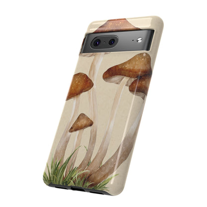 Mushroom Phone Case - Nature Lover, Eco-Friendly Gift, Cute Cell Phone Cover, Aesthetic Tech Accessory, Unique Fall Decor, Artsy Phone Cases, Cute, Gift for Her, Nature-inspired Designs, Durable Cases