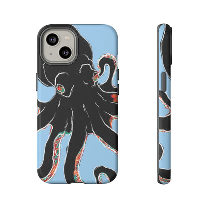 Octopus Tough Phone Case, Sea Creature Design, Ocean Lover Gift, Unique Phone Cover, Underwater Artwork