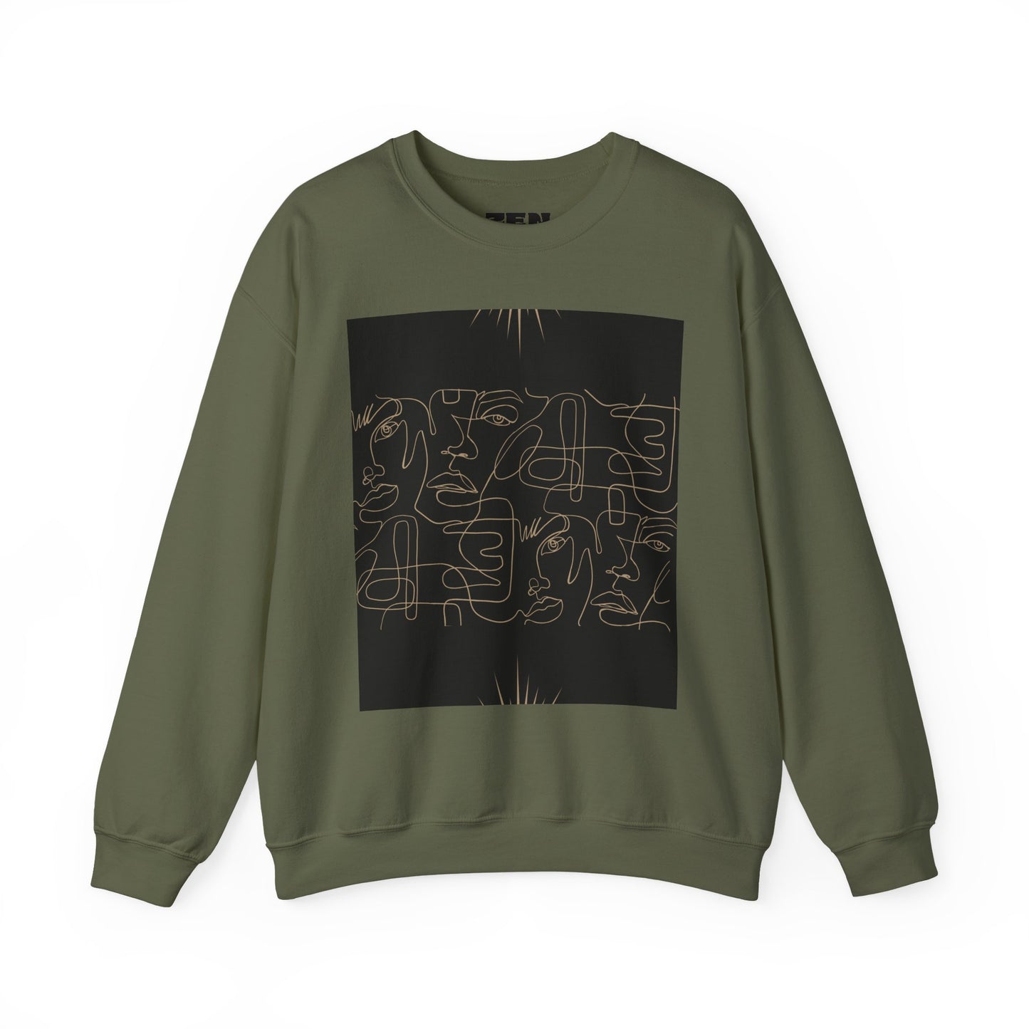 Stylish Unisex Crewneck Sweatshirt - Modern Art Design, Cozy Gift for Him/Her, Perfect for Fall, Casual Wear, Art Lovers, Abstract, Minimalist, Autumn Vibes