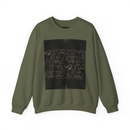 Stylish Unisex Crewneck Sweatshirt - Modern Art Design, Cozy Gift for Him/Her, Perfect for Fall, Casual Wear, Art Lovers, Abstract, Minimalist, Autumn Vibes