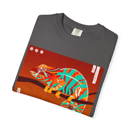 Vibrant Chameleon T-Shirt | Eco-friendly Fashion Tee, Unisex Graphic Tee, Animal Lover Shirt, Gift for Nature Enthusiasts