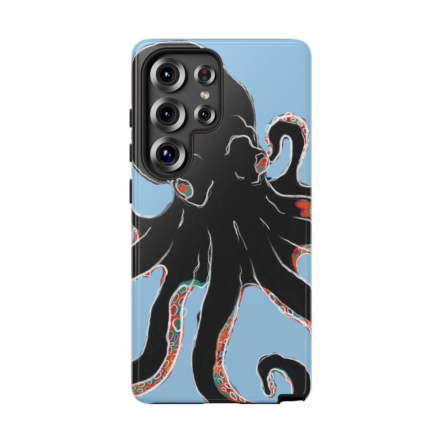 Octopus Tough Phone Case, Sea Creature Design, Ocean Lover Gift, Unique Phone Cover, Underwater Artwork