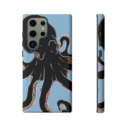 Octopus Tough Phone Case, Sea Creature Design, Ocean Lover Gift, Unique Phone Cover, Underwater Artwork