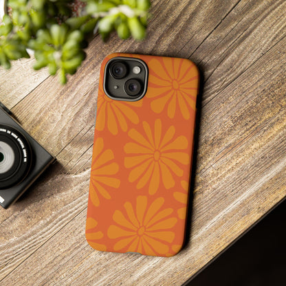 Stylish iPhone Case, Floral Phone Cover, Tough Phone Cases, Green Daisy Design, Unique Gift for Her, Spring Accessories