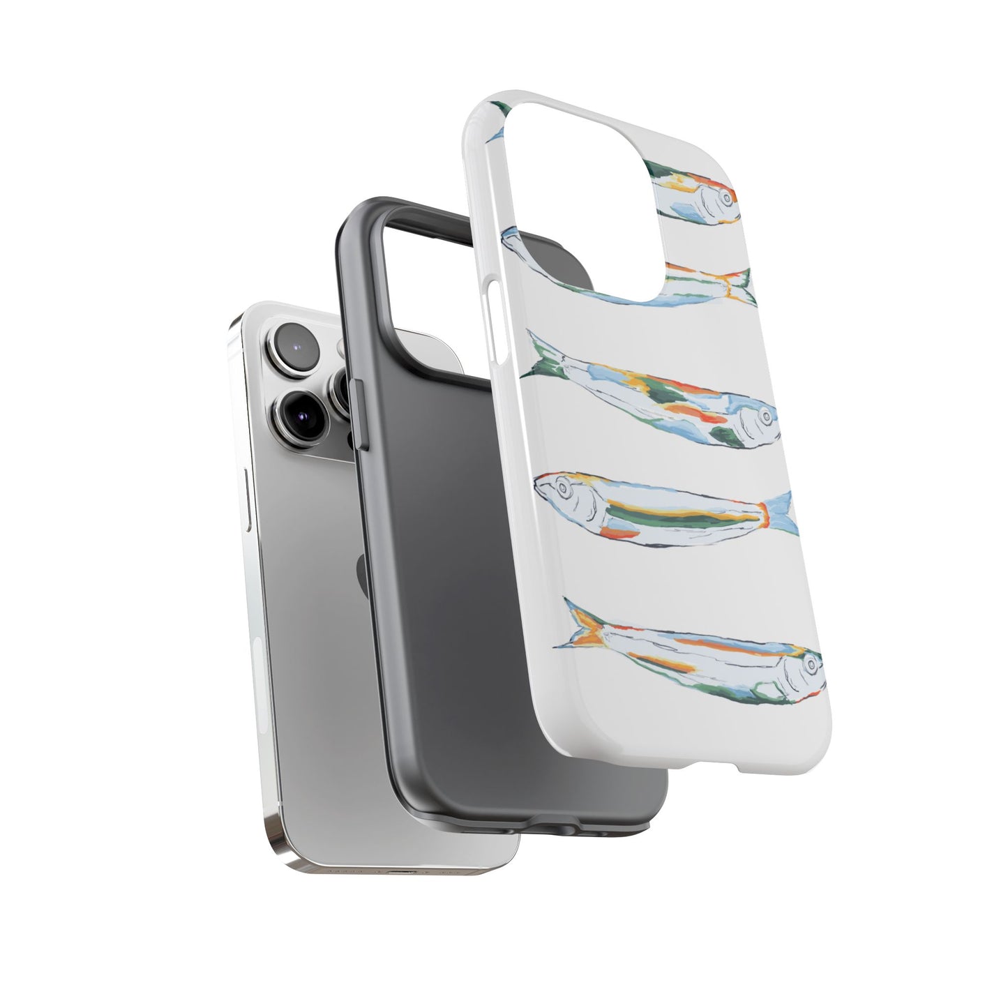 Tough Cases – Artistic Fish Design Phone Case, Unique Gift for Aquatic Lovers, Perfect for Birthdays, Holidays, and Everyday Use, Quirky Cases, Fun Phone Cases